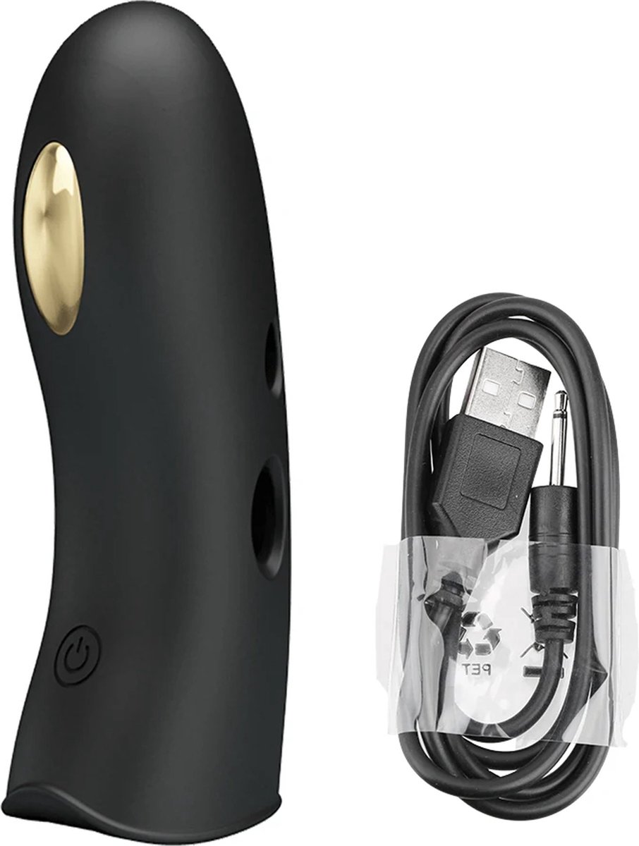 Goedkoopste Elektrische schok vinger vibrator - Clitoris en Eikel stimulator - G-spot - Penis - Unisex - Vibrerende stimulatie - 7 standen