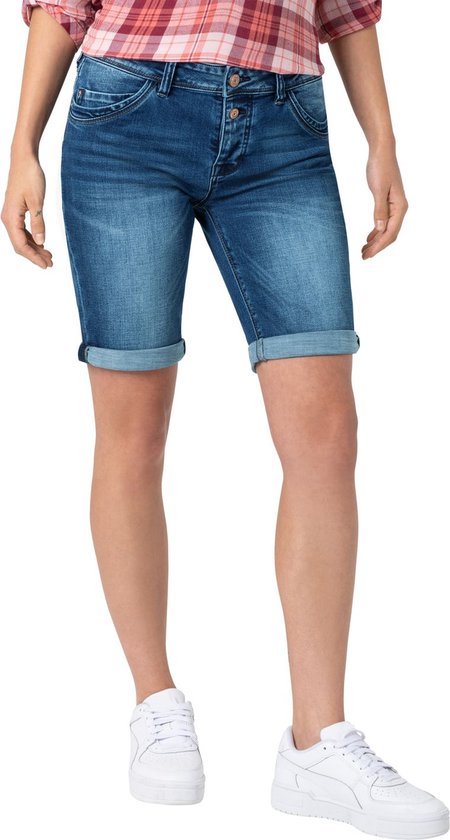 Timezone Slim Nalitz Short voor dames, Verse Indigo Wash, 30