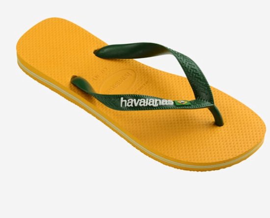 Havaianas Jongens Brasil logo Pop Yellow GEEL