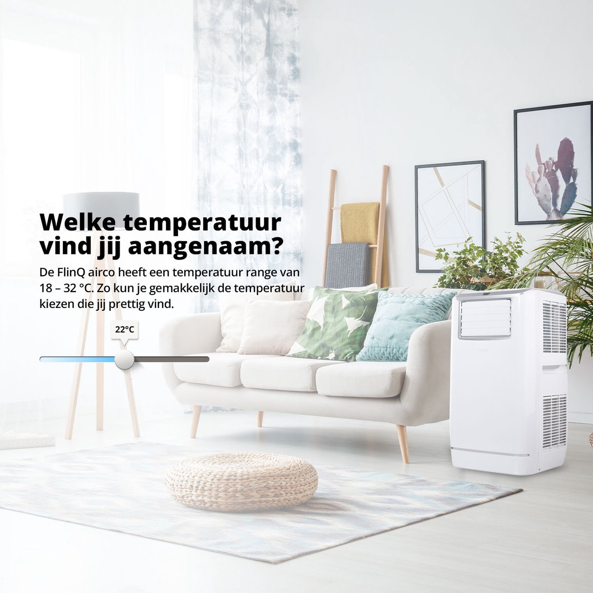 FlinQ mobiele airco 13.000 BTU met wifi thumbnail 6