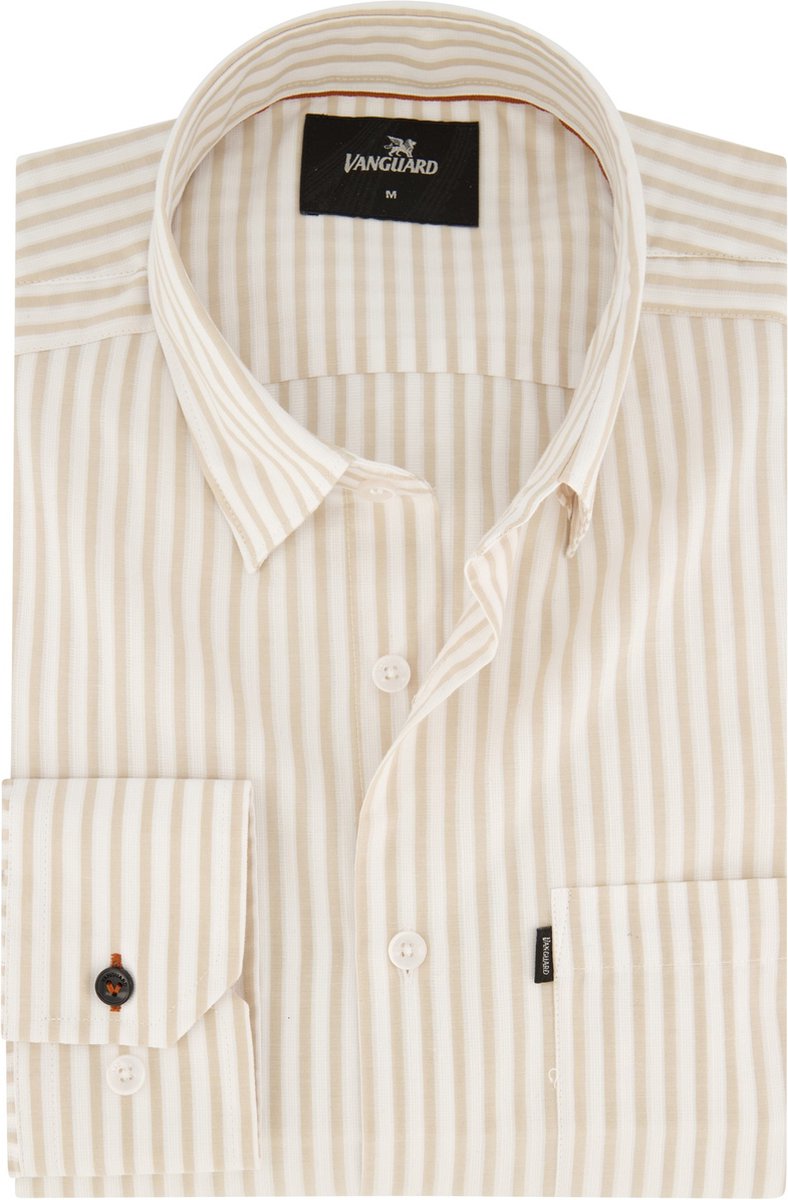 Vanguard casual overhemd beige