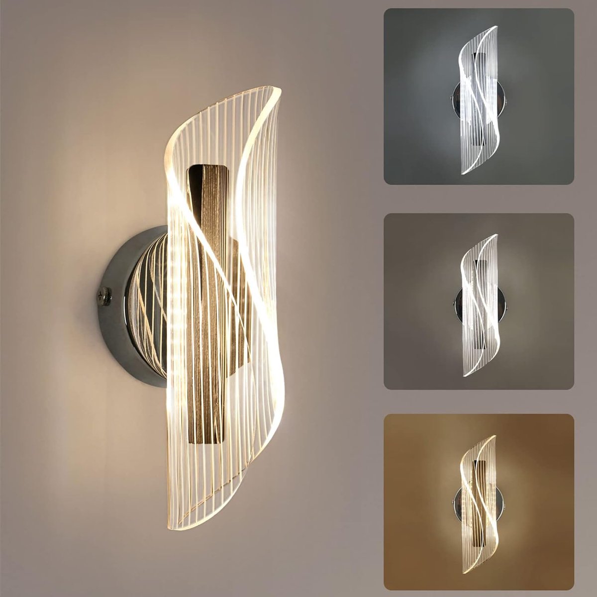 Moderne wandlamp - Led wandlamp - Buiten - Waterdicht - Binnen - Woonkamer - Slaapkamer - Trap - Hal - Gang - 6 watt