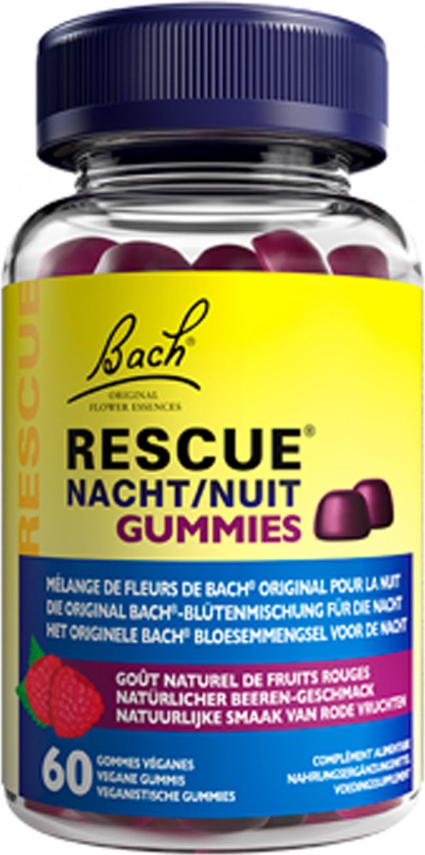 Goedkoopste Bach Rescue Rescue nacht 60 Gummies