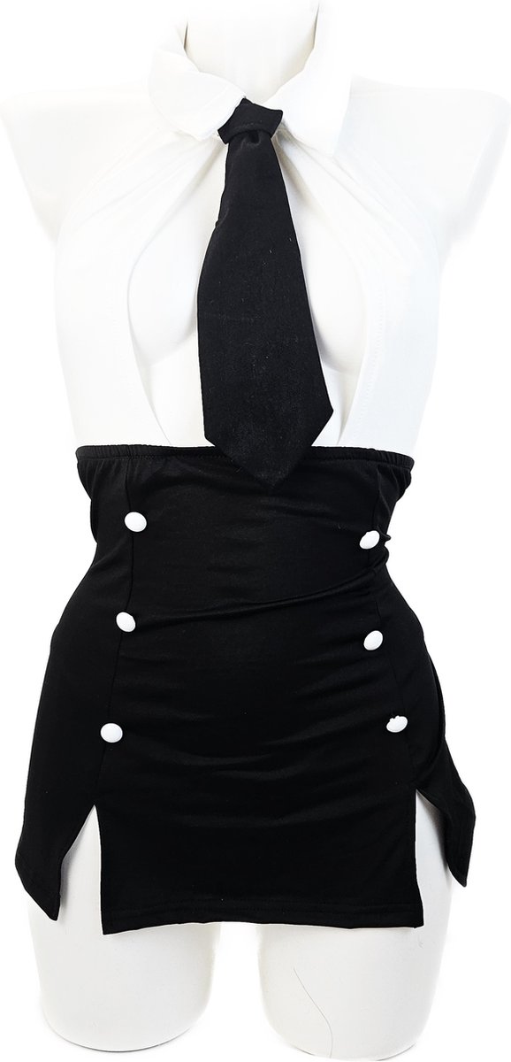 Goedkoopste BamBella ® Sexy Kantoor vrouw - Maat M/L - erotische Rollenspel kleding uniform - dames