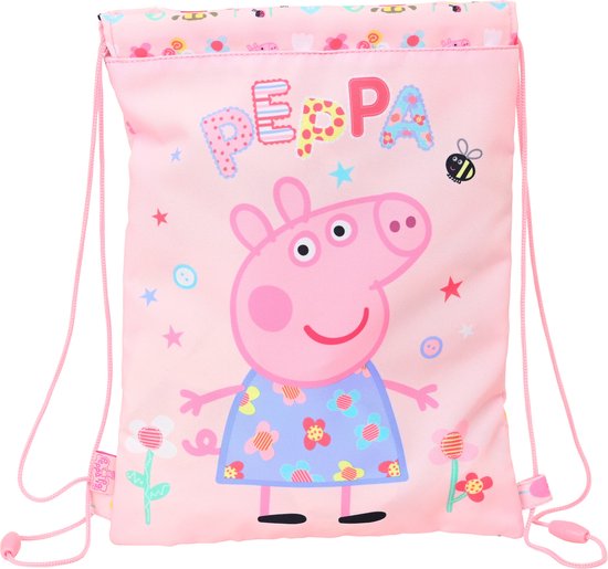 Peppa Pig Junior Gymbag, Having Fun - Zwemtas - 34 x 26 cm - Polyester