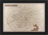 Houten stadskaart van Voorthuizen