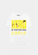 Pokémon Heren Tshirt -S- Be Your Own Hero Wit