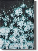 Walljar - Zeeschuim II - Muurdecoratie - Canvas schilderij