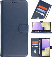 Wicked Narwal | bookstyle / book case/ wallet case Wallet Cases Hoesje voor Samsung Samsung Galaxy A72 5G Navy