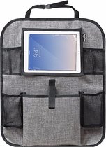 Autostoel Organizer Voor Tablet De Luxe Grijs
