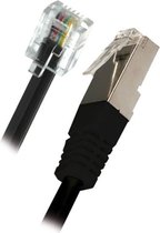 APM RJ11 / RJ45 ADSL-kabel - Mannelijk / Mannelijk - Zwart - 2m