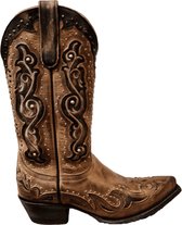 Cowboy laarzen dames Old Gringo - Surya grey - echt leer - spitse neus -  maat 38,5 | bol.com