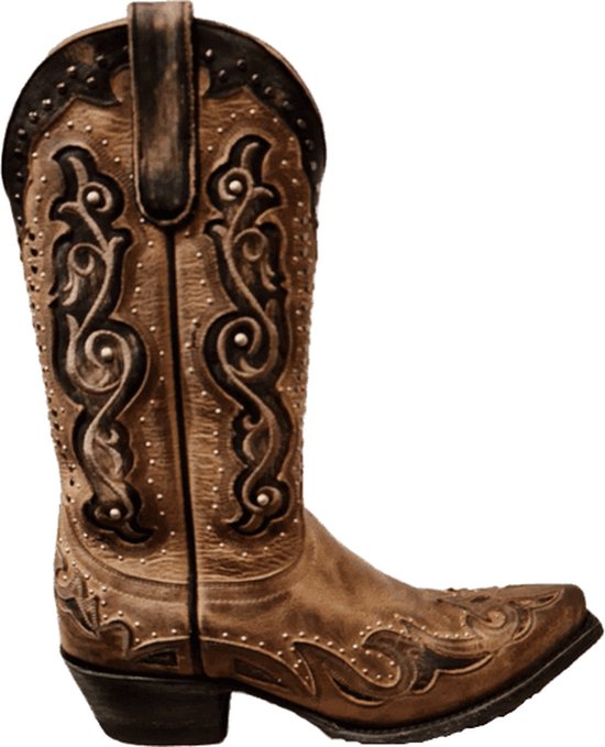 Cowboy laarzen dames Old Gringo - Surya grey - echt leer - spitse neus -  maat 38,5 | bol