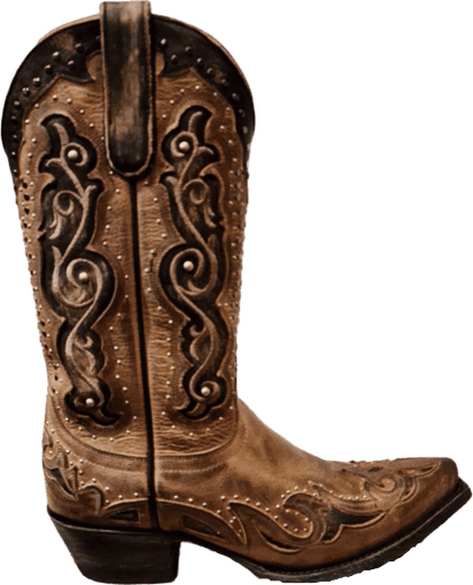 Cowboy laarzen dames Old Gringo - Surya grey - echt leer - spitse neus - maat 38,5