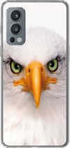 Geschikt voor OnePlus Nord 2 5G hoesje - Jongens - Adelaar - Amerikaanse zeearend - Vogel - Portret - Snavel - Ogen - Siliconen Telefoonhoesje