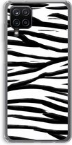 CaseCompany® - Galaxy A12 hoesje - Zebra pattern - Soft Case / Cover - Bescherming aan alle Kanten - Zijkanten Transparant - Bescherming Over de Schermrand - Back Cover