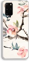 Case Company® - Galaxy S20 Plus hoesje - Japanse bloemen - Soft Case / Cover - Bescherming aan alle Kanten - Zijkanten Transparant - Bescherming Over de Schermrand - Back Cover