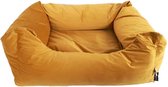 Madison Velours Dog Bed Geel M