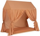 Nobodinoz Vera Eyelet Bed Home Bedhuis Inclusief Bedhemel | Sienna Brown