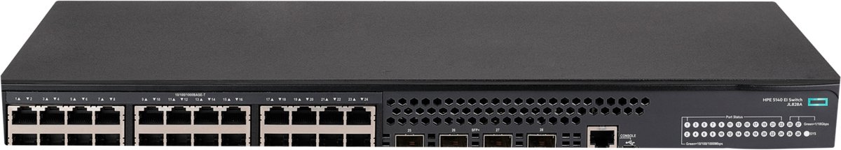 Hewlett Packard Enterprise FlexNetwork 5140 24G 4SFP+ EI Managed L3 Gigabit Ethernet (10/100/1000) 1U
