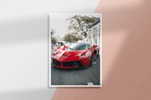 Poster Ferrari #5  - 21x30cm - Premium Museumkwaliteit - Uit Eigen Studio HYPED.®