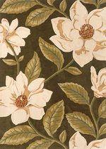 Sanderson - Sanderson Grandiflora Olive 145607 Vloerkleed - 170x240  - Rechthoek - Laagpolig Tapijt - Klassiek - Meerkleurig