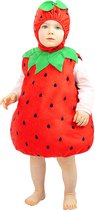 FUNIDELIA Aarbeien kostuum voor baby - 12-24 mnd (81-92 cm) - Rood