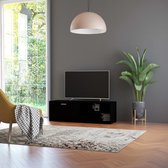 Decoways - Tv-meubel 120x34x37 cm spaanplaat zwart