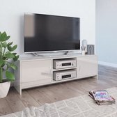 Decoways - Tv-meubel 120x30x37,5 cm spaanplaat hoogglans wit