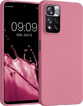 kwmobile telefoonhoesje voor Xiaomi Redmi Note 11 Pro - Hoesje voor smartphone - Back cover in roestig roze