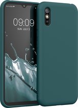 kwmobile telefoonhoesje voor Xiaomi Redmi 9A / 9AT - Hoesje voor smartphone - Back cover in mat petrol