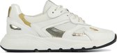 Lina Locchi Sneakers Dames - Lage sneakers / Damesschoenen - Canvas - L1104 - Gebroken wit combi - Maat 37