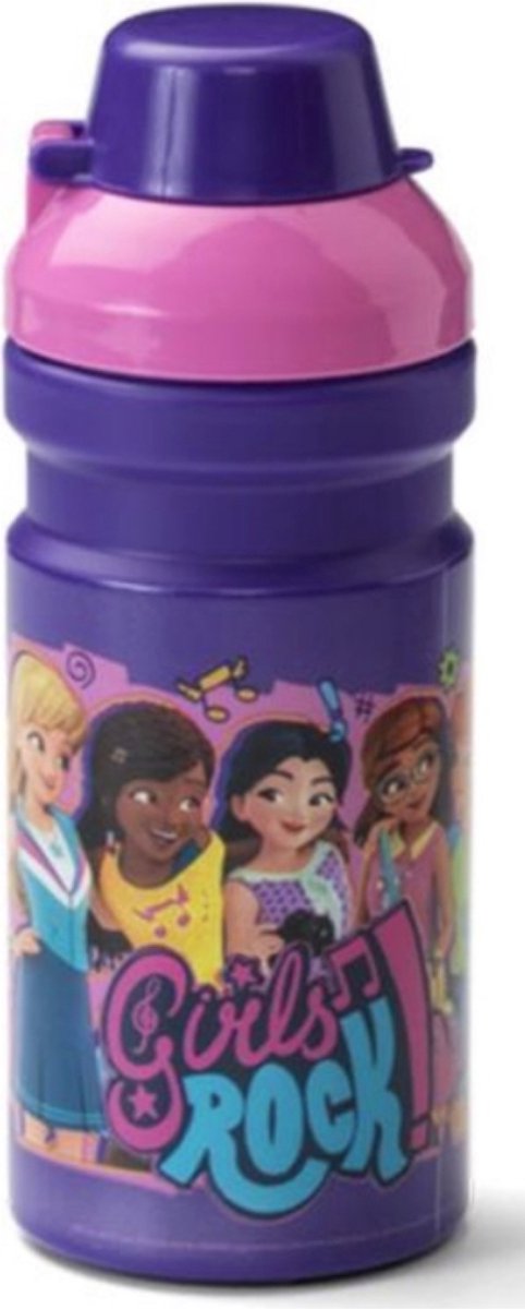 Drinkfles Iconic Friends 0.39 L, Paars - LEGO