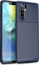 OPPO A91 Hoesje - Mobigear - Racing Serie - TPU Backcover - Blauw - Hoesje Geschikt Voor OPPO A91
