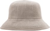 Bucket Hat Dames UV beschermende Zonnehoed - Lizzie by House of Ord - Maat: 58cm verstelbaar - Kleur: Stone