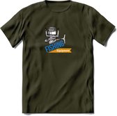 Fishing Equipment - Vissen T-Shirt | Grappig Verjaardag Vis Hobby Cadeau Shirt | Dames - Heren - Unisex | Tshirt Hengelsport Kleding Kado - Leger Groen - XXL