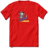 Fishing Equipment - Vissen T-Shirt | Grappig Verjaardag Vis Hobby Cadeau Shirt | Dames - Heren - Unisex | Tshirt Hengelsport Kleding Kado - Rood - M