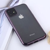 Apple iPhone 11 Hoesje - Mobigear - Royal Serie - TPU Backcover - Transparant / Paars - Hoesje Geschikt Voor Apple iPhone 11