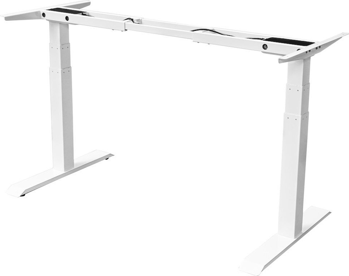 MRC PRO bureau électrique assis-debout - 140x80 - blanc-blanc