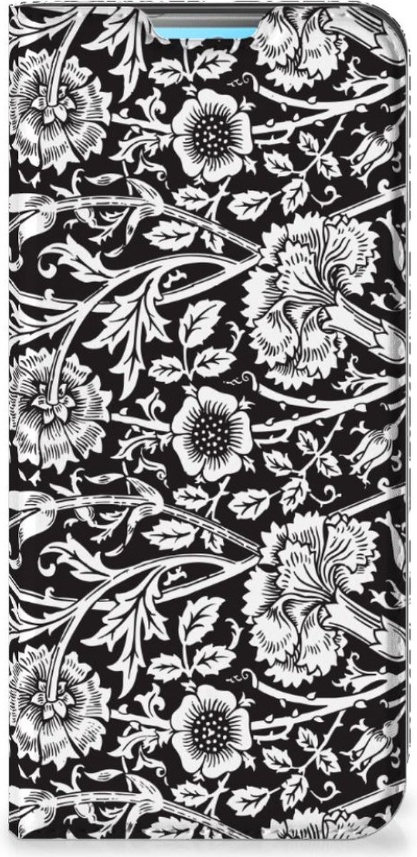 Xiaomi Redmi 10 Smart Cover Black Flowers