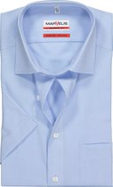 MARVELIS modern fit overhemd - korte mouw - lichtblauw - Strijkvrij - Boordmaat: 42