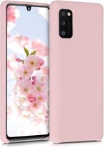 LuxeBass Hoesje geschikt voor Samsung Galaxy A41 siliconen hoesje - licht roze - telefoonhoes - gsm hoes - gsm hoesjes