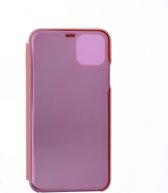 LuxeBass Hoesje geschikt voor iPhone 11 Pro Max Hoesje - Clear View Case - Rose Goud