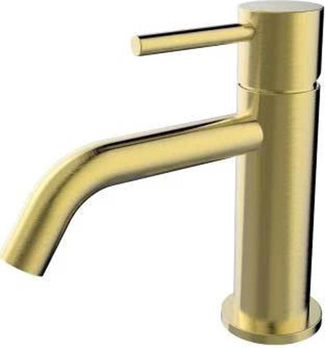 Klea Style Opbouw Laag Wastafelmengkraan 1 Greeps Geborsteld Messing