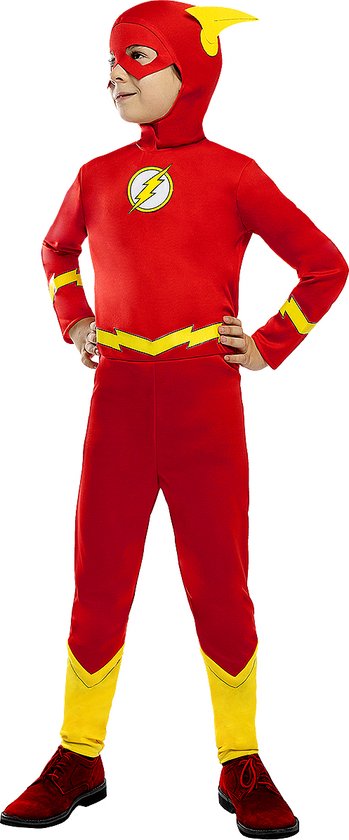 FUNIDELIA The Flash kostuum voor jongens - Maat: 122 - 134 cm - Rood