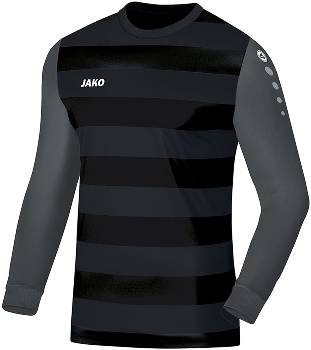 Jako Leeds Keepershirt Lange Mouw Kinderen - Zwart / Antraciet | Maat: 116
