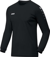 Jako - Shirt Team LS Junior - Voetbalshirts Jako - 128 - Zwart