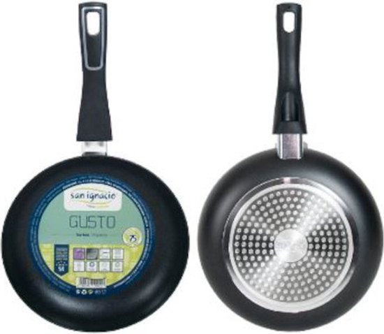 Petite poêle en aluminium noir Gusto avec revêtement antiadhésif 20 cm - Poêles à Sauteuses