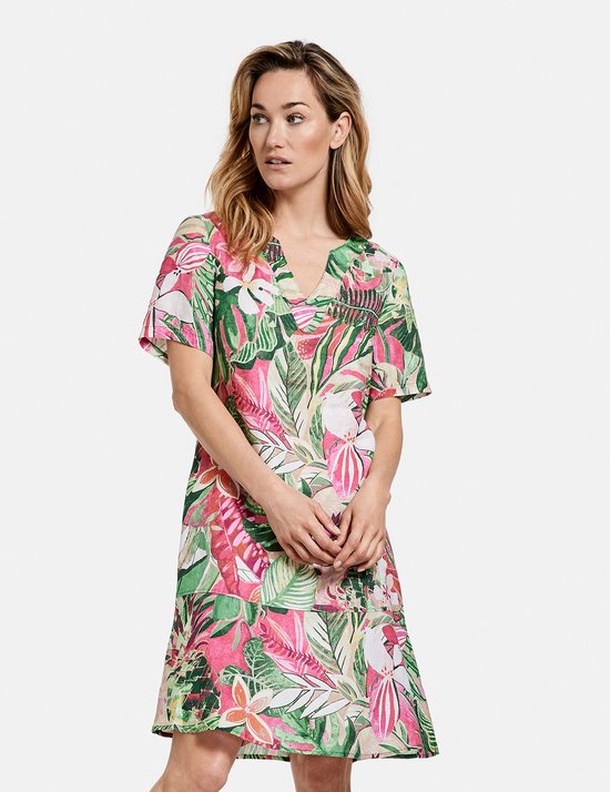 GERRY WEBER Dames Jurk van zuiver linnen bol