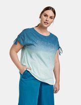 SAMOON Dames T-shirt met kleurverloop van biologisch katoen